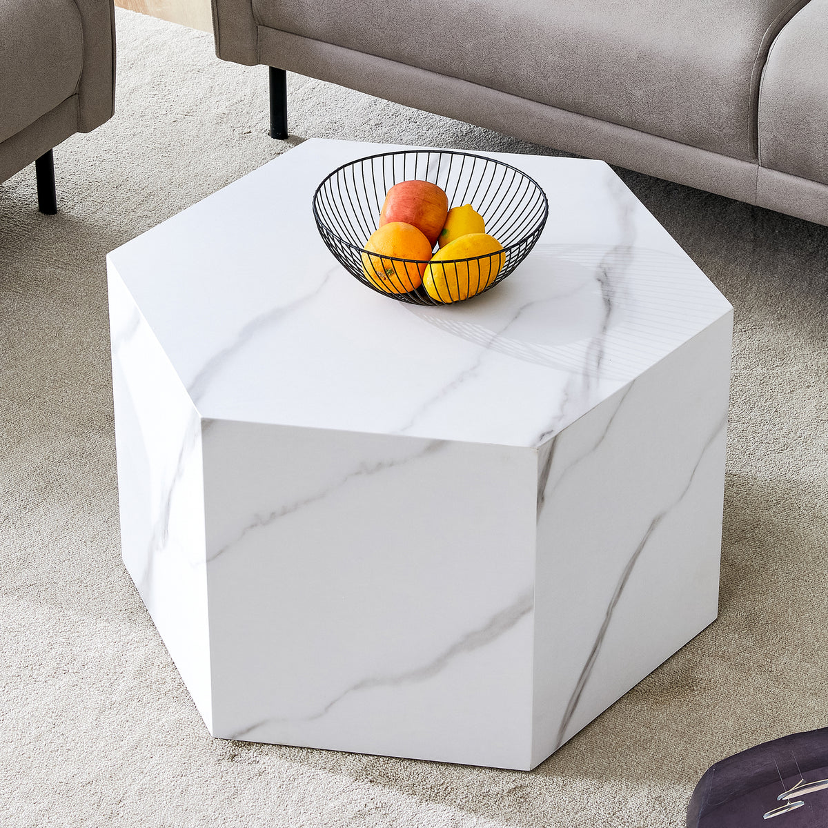 Modern MDF coffee table, with complex texture patterns, style and texture coffee table to redefine your interior decoration and enhance your living space, stylish and durable design