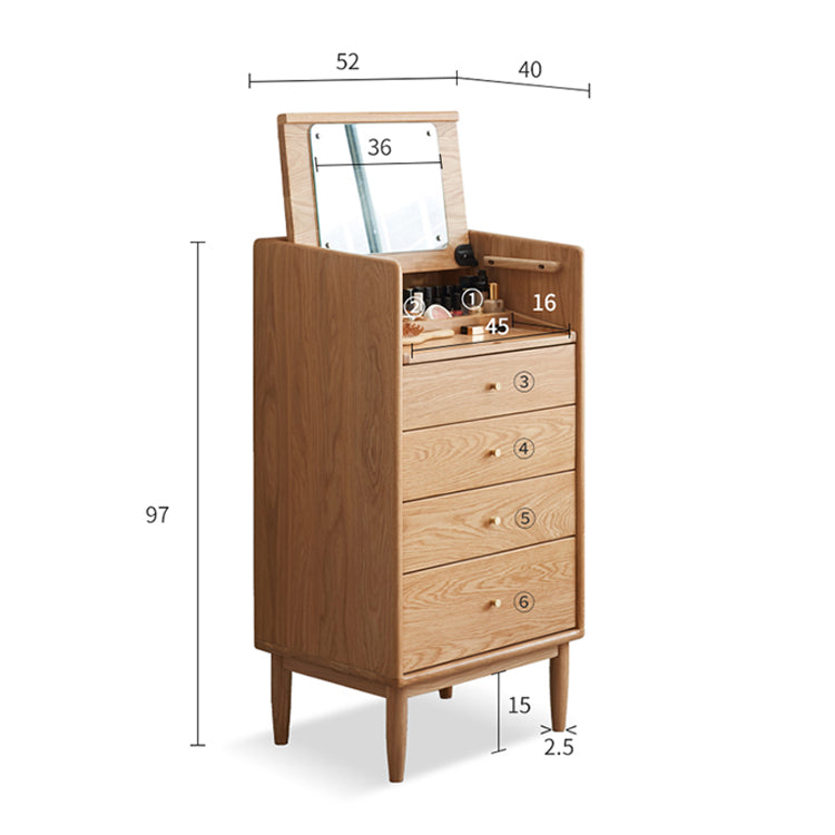 Elegant Oak Wood Cabinet - Stylish Storage Solution for Your Home Y83D04