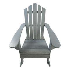 Reclining Wooden Outdoor Rocking Adirondack chair,walnut