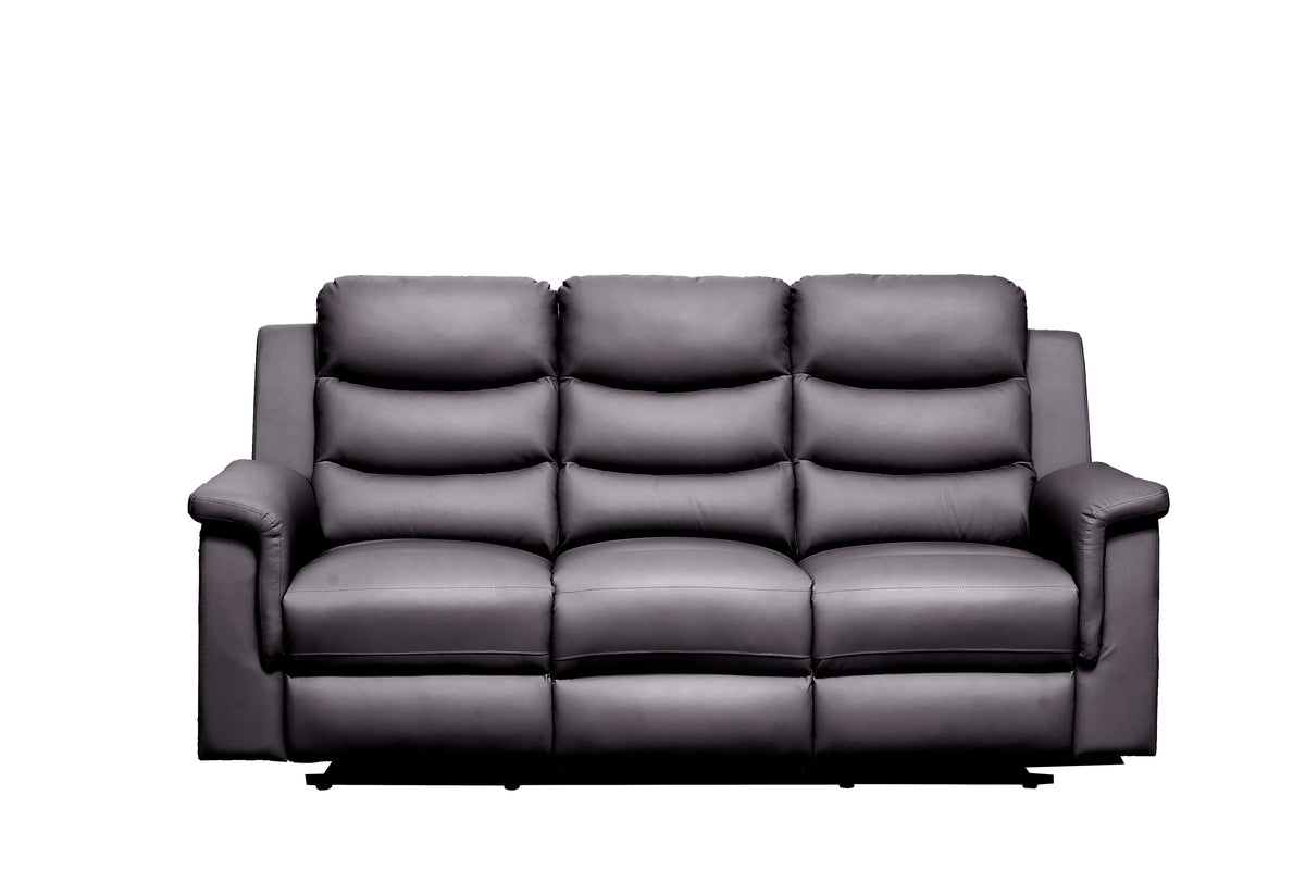 Reclining sofa with Middle Console Slipcover,  Stretch 3 seat Reclining Sofa Covers (BLACK, 3 Seat Recliner Cover with Console)  BLACK  faux Leather