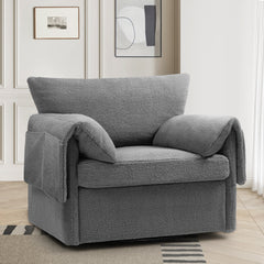 Oversized Swivel Armchair - Modern Swivel Accent Chair & Single Sofa Lounge,Comfortable Seating for Living Room & Bedroom