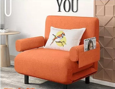 Stylish Cotton-Linen Sofa in Light Blue, Orange, Brown, Beige & Gray – Ultimate Comfort for Any Living Room fyj-1245