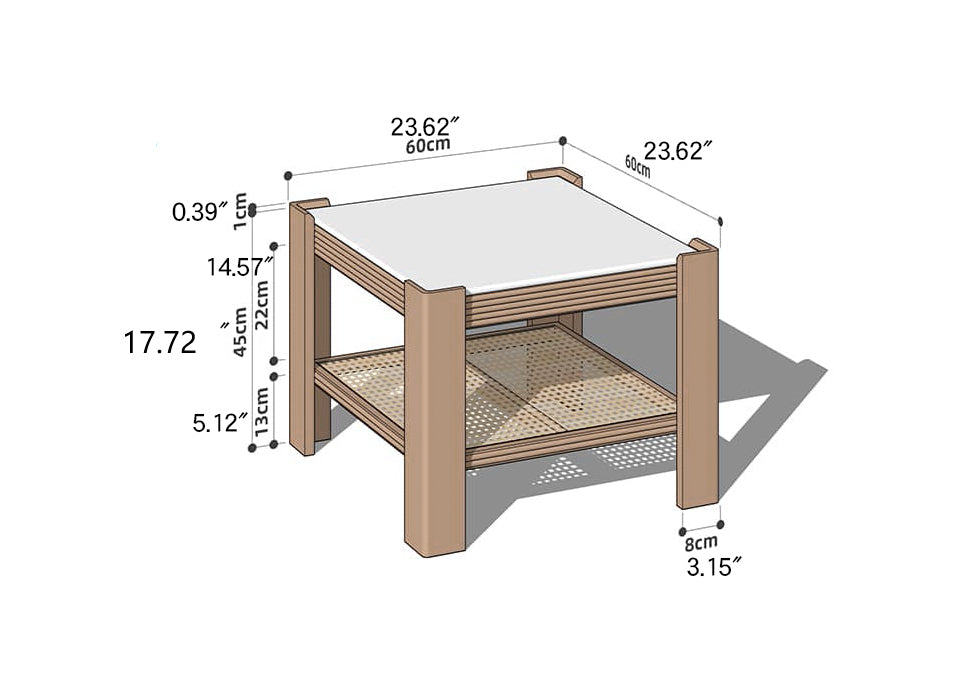 Wooden Square and Rectangular Coffee Table Collection : Modern Design for LIvingroom Space hykmq-791