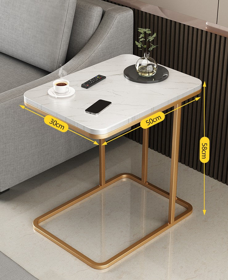 Stylish Modern End Table in Black, White, and Gray – Perfect for Any Living Room Decor fxjc-913