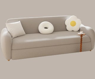 Luxurious Multi-Color Sofa - Perfect Blend of White, Beige, Violet, Light Blue, Green, Gray, and Brown with Oak Wood Coir Down fxl-963