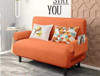 Stylish Cotton-Linen Sofa in Light Blue, Orange, Brown, Beige & Gray – Ultimate Comfort for Any Living Room fyj-1245