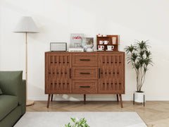 2 door 3 drawer cabinet, Accent Storage Cabinet, Suitable for Living Room, Bedroom, Dining Room, Study