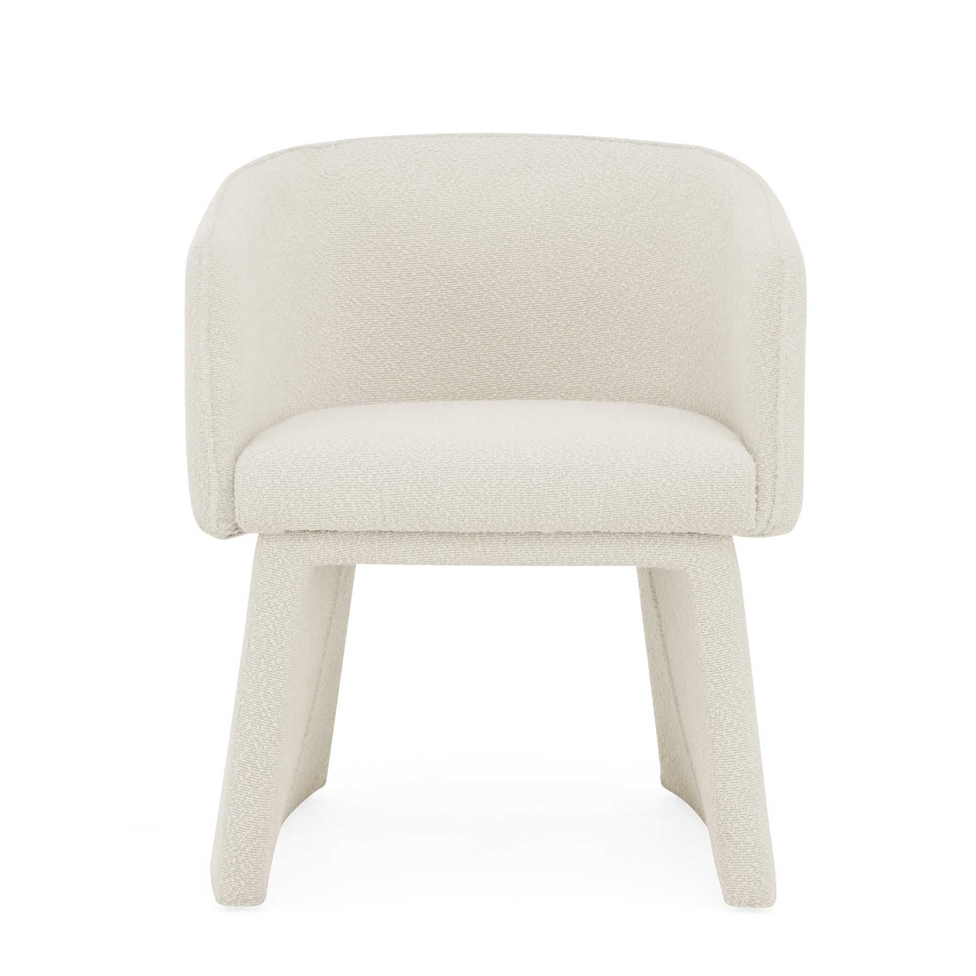 Modern style simple and elegant chair, beige leisure chair, suitable for dining/bedroom/living room/reception desk (assembly required)-Beige