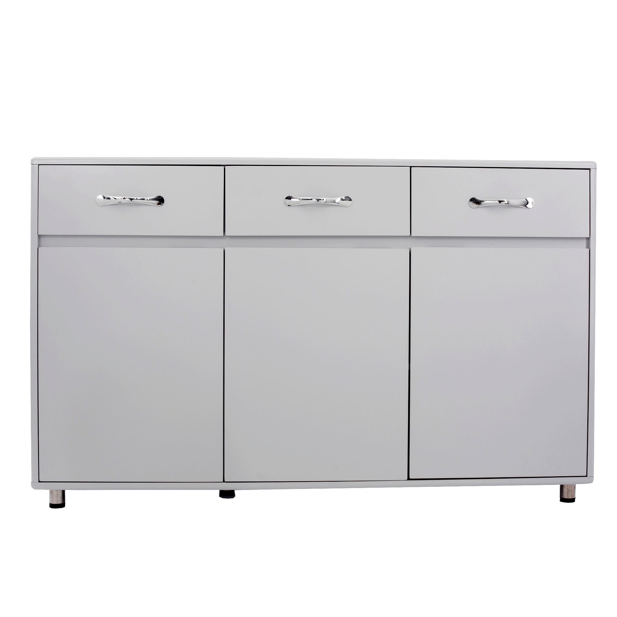 52.6" Gray Cabinet with Doors & Drawers for Storage - Minimalistic Design for All Your Room