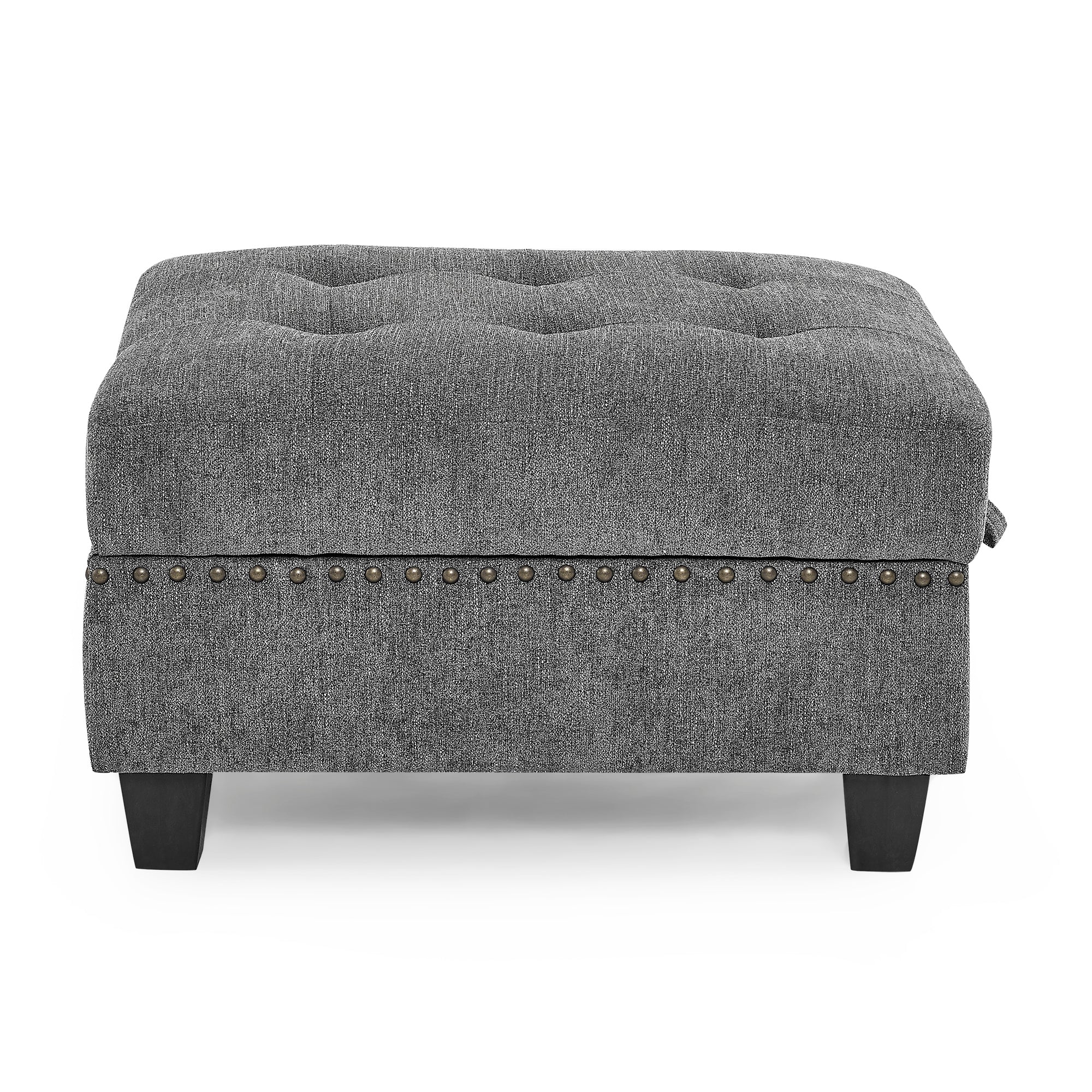 L shape Modular Sectional Sofa,DIY Combination,includes Three Single Chair and Three Corner ,Grey Chenille