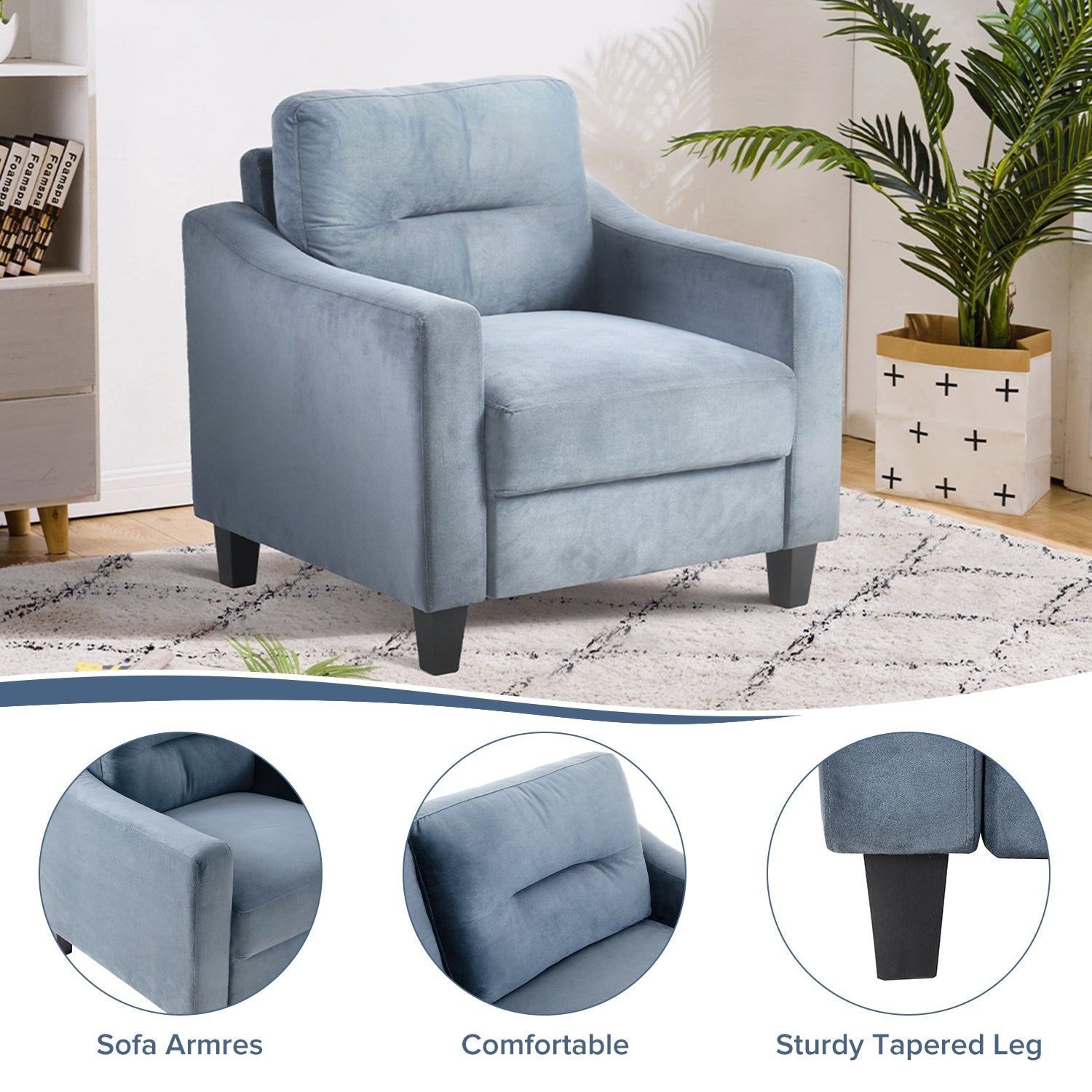 Comfy Modular Couch Set for Small Living Spaces or Bedrooms