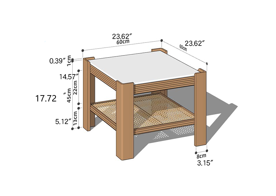 Wooden Square and Rectangular Coffee Table Collection : Modern Design for LIvingroom Space hykmq-791