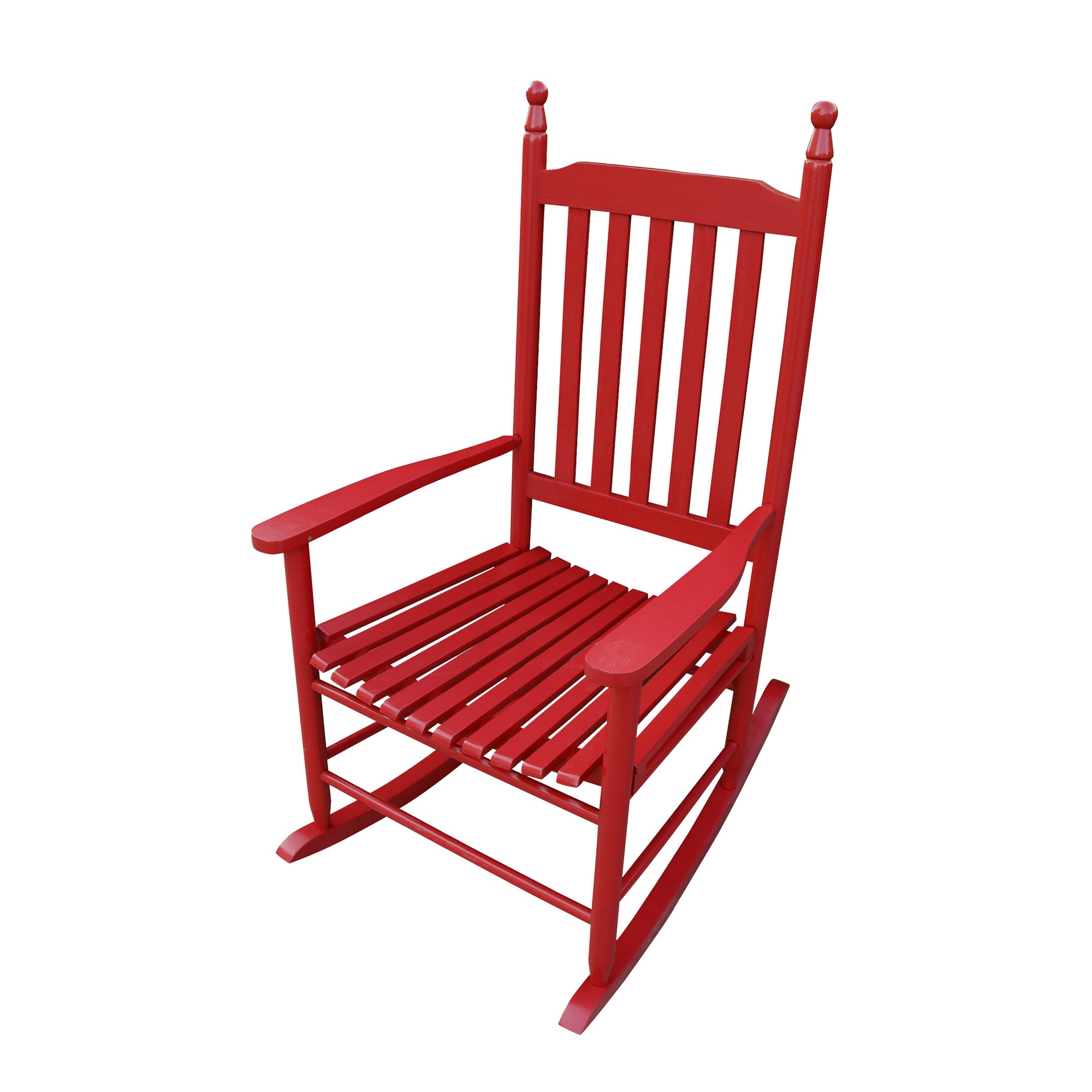 Wooden porch rocker chair  Rose Red