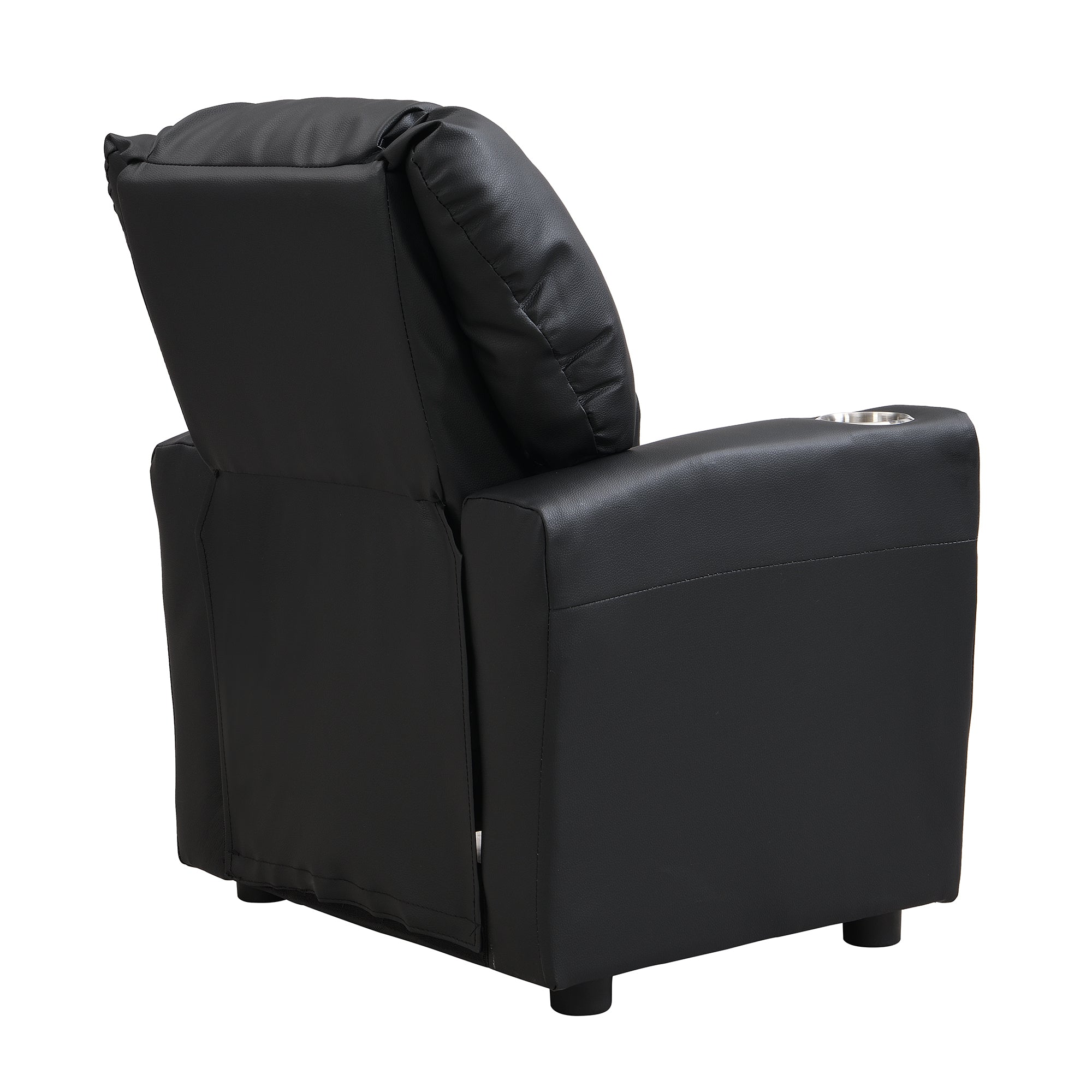 Kids Recliner Chair  Black PVC