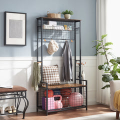 Garage Sports Organizer with Ball Rack & Toy Storage