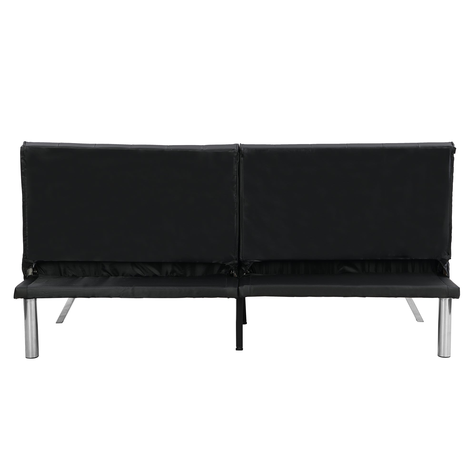 sofa bed black pvc