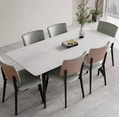 Luxurious Sintered Stone & Solid Wood Table for Modern Interiors faml-2619