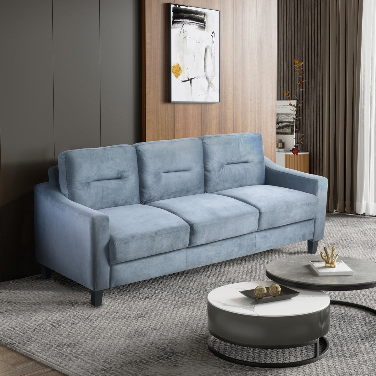 Comfy Sectional Sofa for Small Spaces, Home, or Office Use