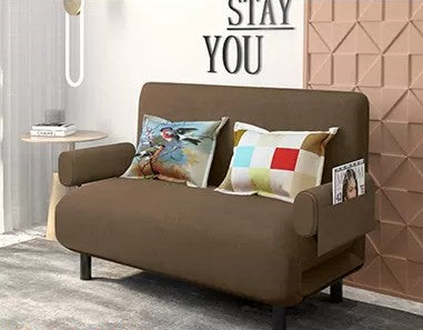 Stylish Cotton-Linen Sofa in Light Blue, Orange, Brown, Beige & Gray – Ultimate Comfort for Any Living Room fyj-1245