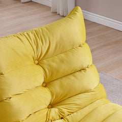 29.1" Rotatable Yellow Lounge Chair with Side Storage Pocket - Stylish & Durable Recliner for All Your Room