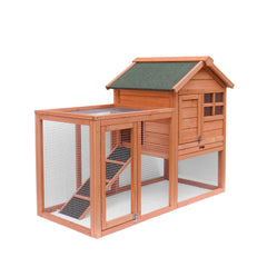 Easily Assembled Wooden Rabbit Hutch & Chicken Coop for Pets