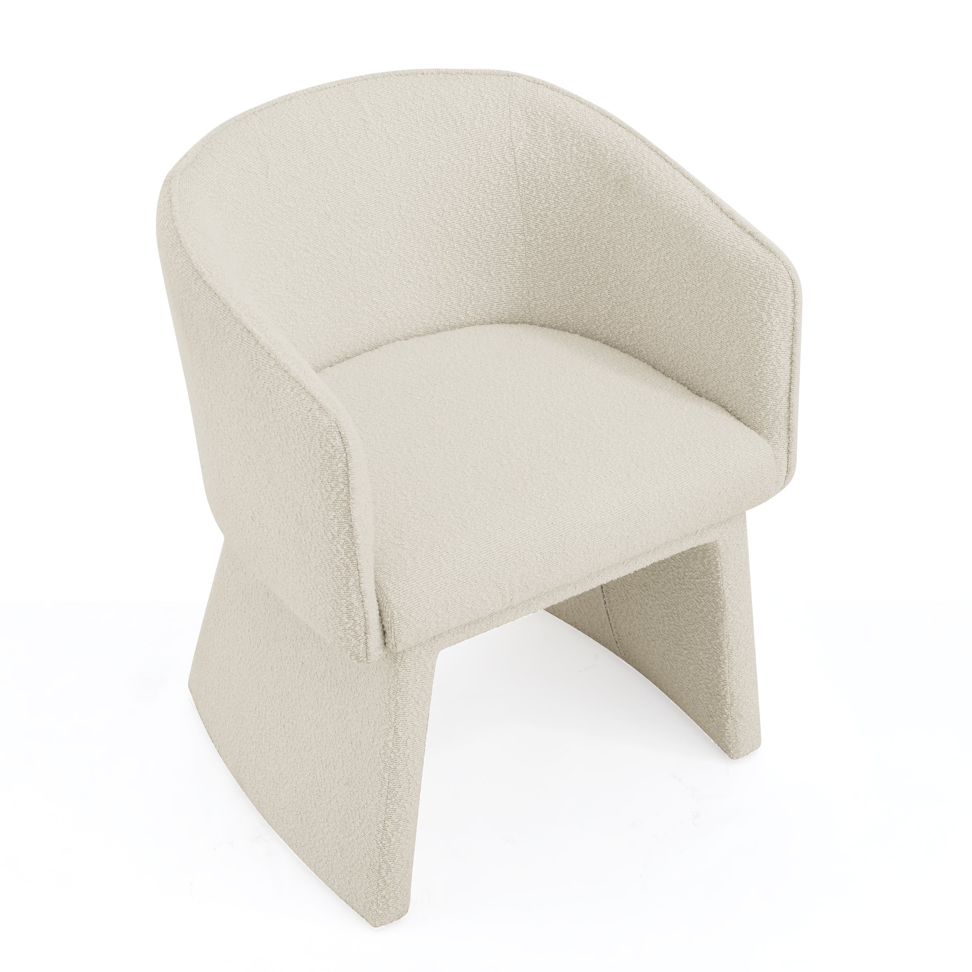 Modern style simple and elegant chair, beige leisure chair, suitable for dining/bedroom/living room/reception desk (assembly required)-Beige