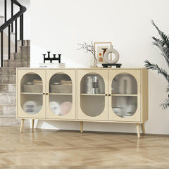 4 door cabinet, Sideboard Accent Cabinet, Storage Cabinet for Living Room, Hallway Entryway Kitchen