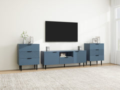 TV Stand with Solid Ion Feet, TV Console Table for Living Room, Bedroom