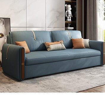 Modern Multicolor Sofa with Solid Wood Frame and Leathaire Cotton Blend Upholstery hyt-1237