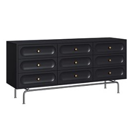 Elegant Solid Wood Cabinet with Sleek Storage Design fyf-2236