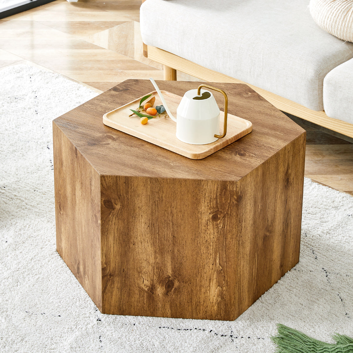 Modern MDF coffee table, with complex texture patterns, style and texture coffee table to redefine your interior decoration and enhance your living space, stylish and durable design