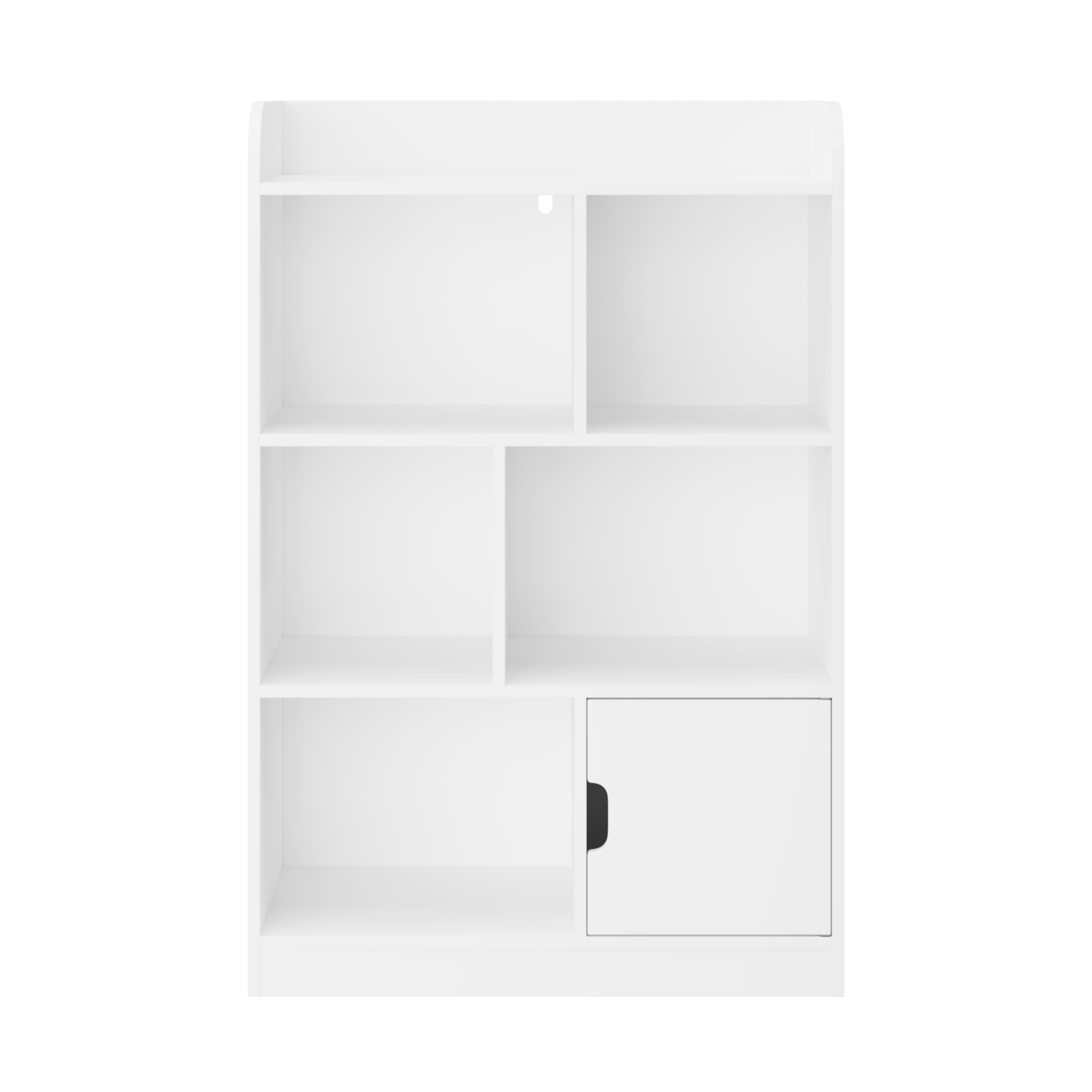 Kids Bookcase, Bookshelf with 6 Compartments, Freestanding Shelves and Cube Organizer, for Bedroom Living Room Office Closet School in White