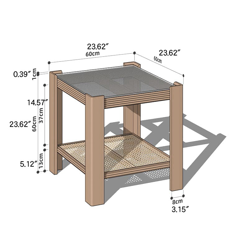 Wooden Square and Rectangular Coffee Table Collection : Modern Design for LIvingroom Space hykmq-791