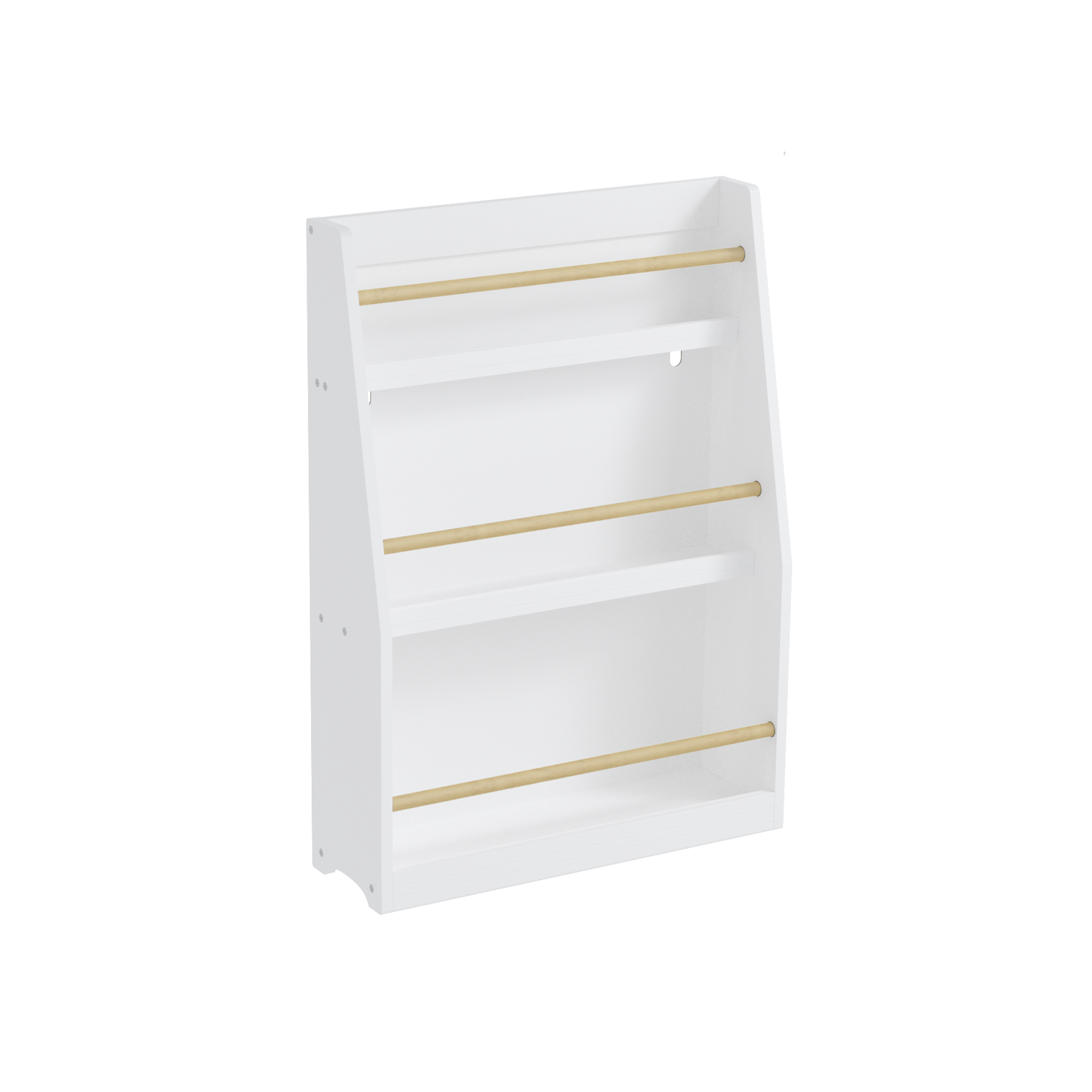 3 Tier Kids Book Shelf,Kids Book Rack, Helps Keep Bedrooms, Playrooms, and Classrooms Organized,White