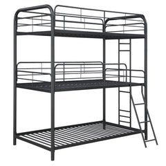 Furniture   Triple Bunk Bed, Twin/Twin/Twin, black