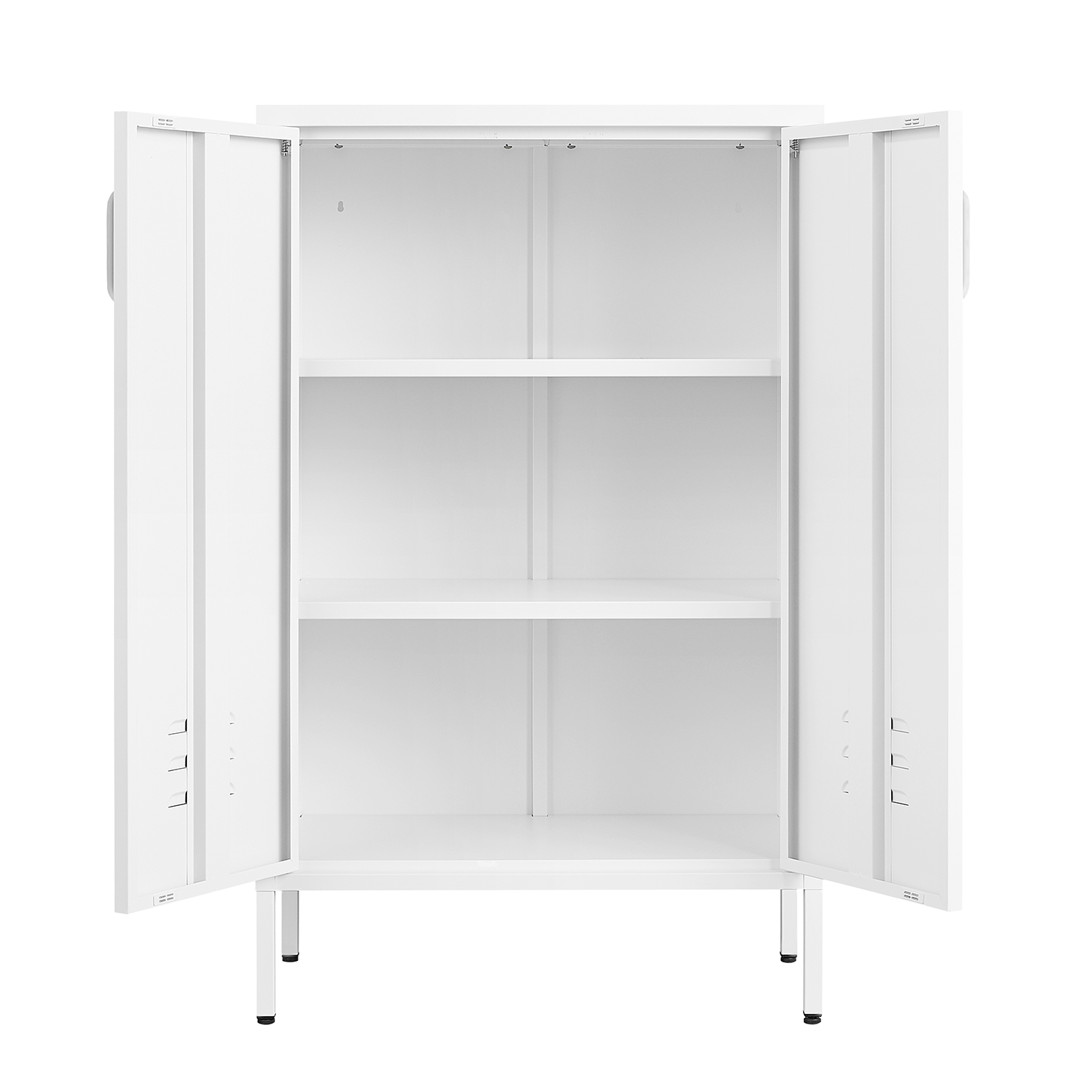 Suitable for steel storage cabinets in living rooms, kitchens, and bedrooms, 2 door miscellaneous storage cabinet, garage tool storage cabinet, and office file cabinet 2 movable partitions