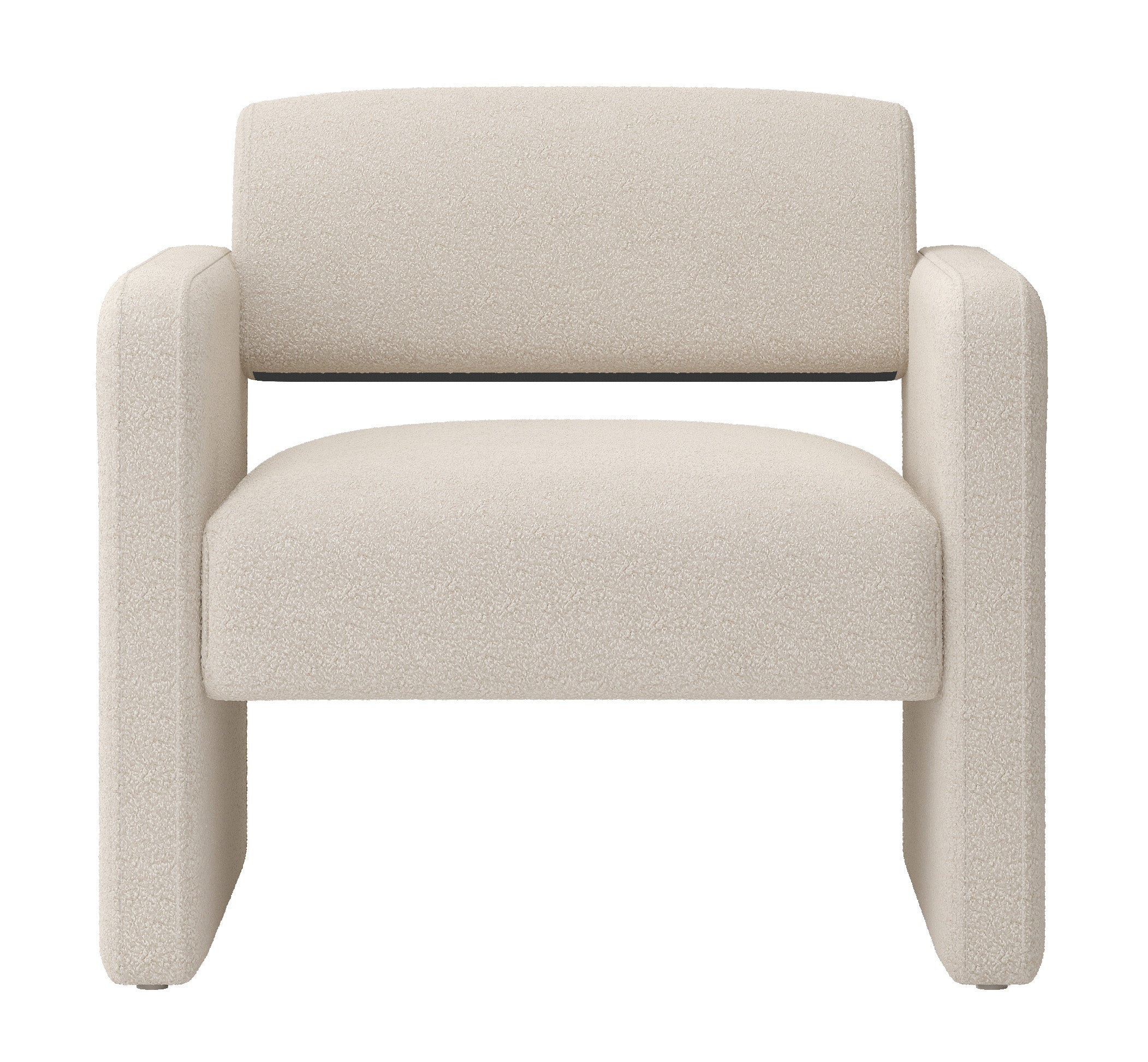 BEIGE single sofa chair, upholstered comfortable chair with armrests, for dining room/bedroom/living room/reception - BEIGE (30.9"*30.51"*30.11")