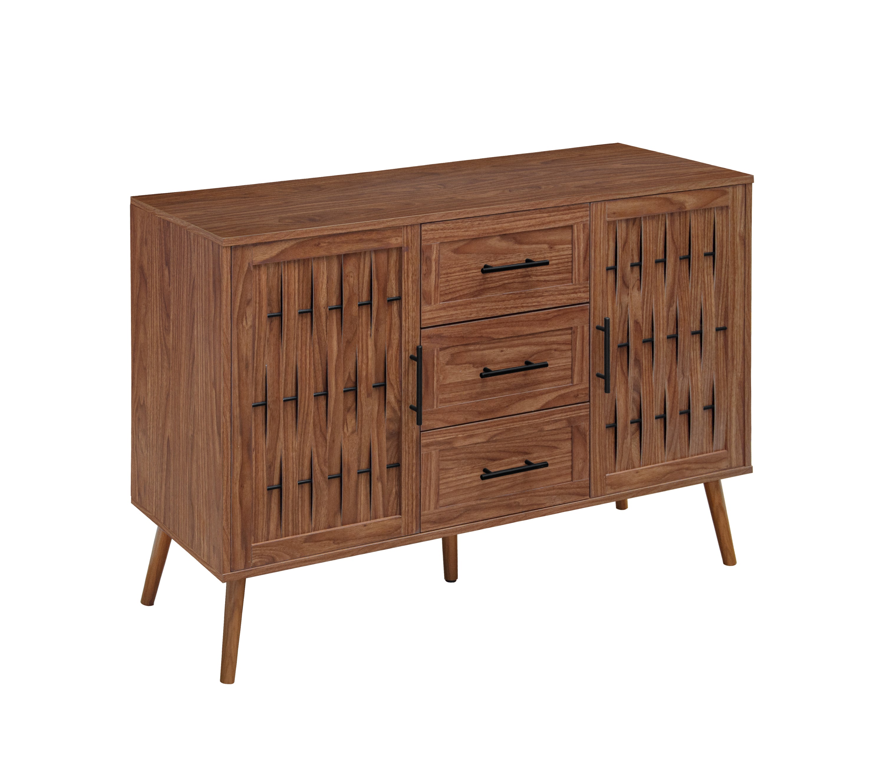 2 door 3 drawer cabinet, Accent Storage Cabinet, Suitable for Living Room, Bedroom, Dining Room, Study