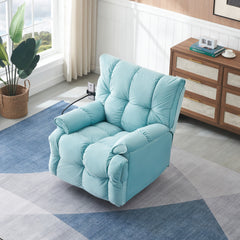 Single chair cyan comfortable seat, the seat is soft and comfortable, suitable for small living room space single sofa