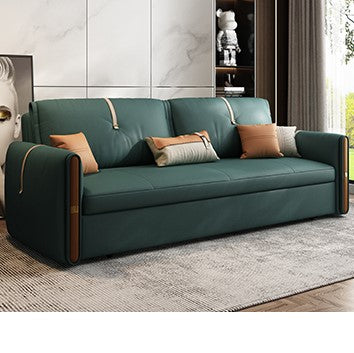 Modern Multicolor Sofa with Solid Wood Frame and Leathaire Cotton Blend Upholstery hyt-1237