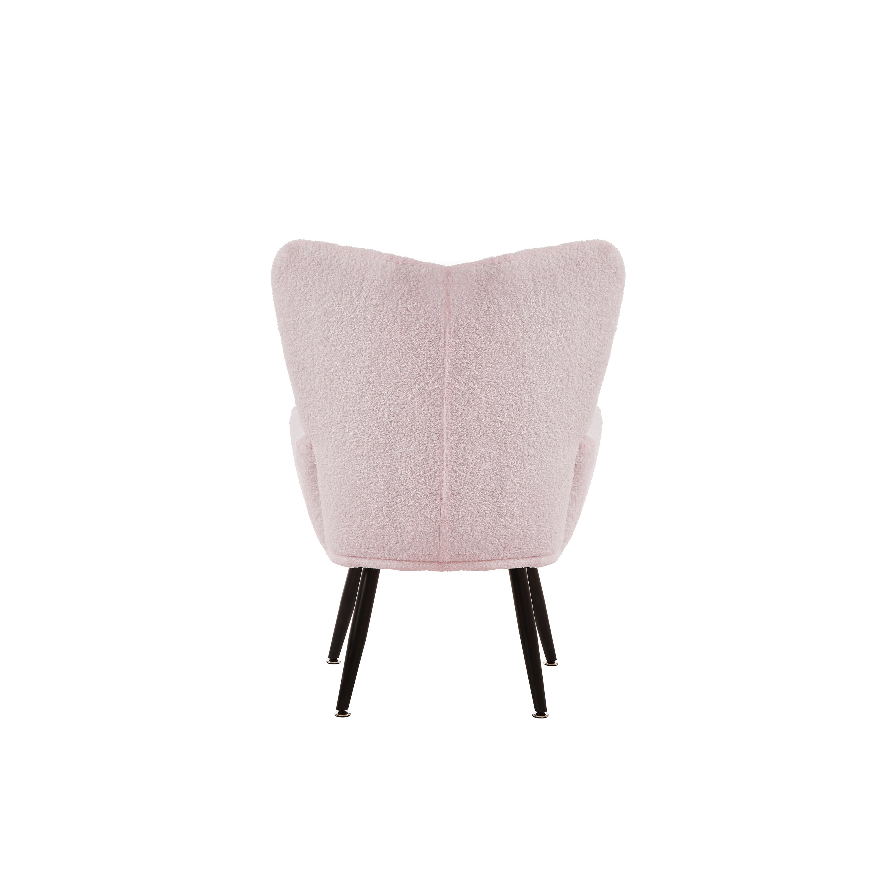 Modern Single Sofa Armchair with High Backrest Comfy Reading Chair for Small Spaces/Living Room/Bedroom/Apartment (COLOR:PINK)