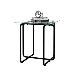 Modern Tempered Glass Coffee Table End Table Side Table for Living Room,bedroom, Transparent