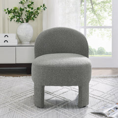 Hoop gauze lounge chair with sof cushion and backrest, need to be assembled, suitable for living room'bedroomldining room---GREY(24.5"28.75"28.75")