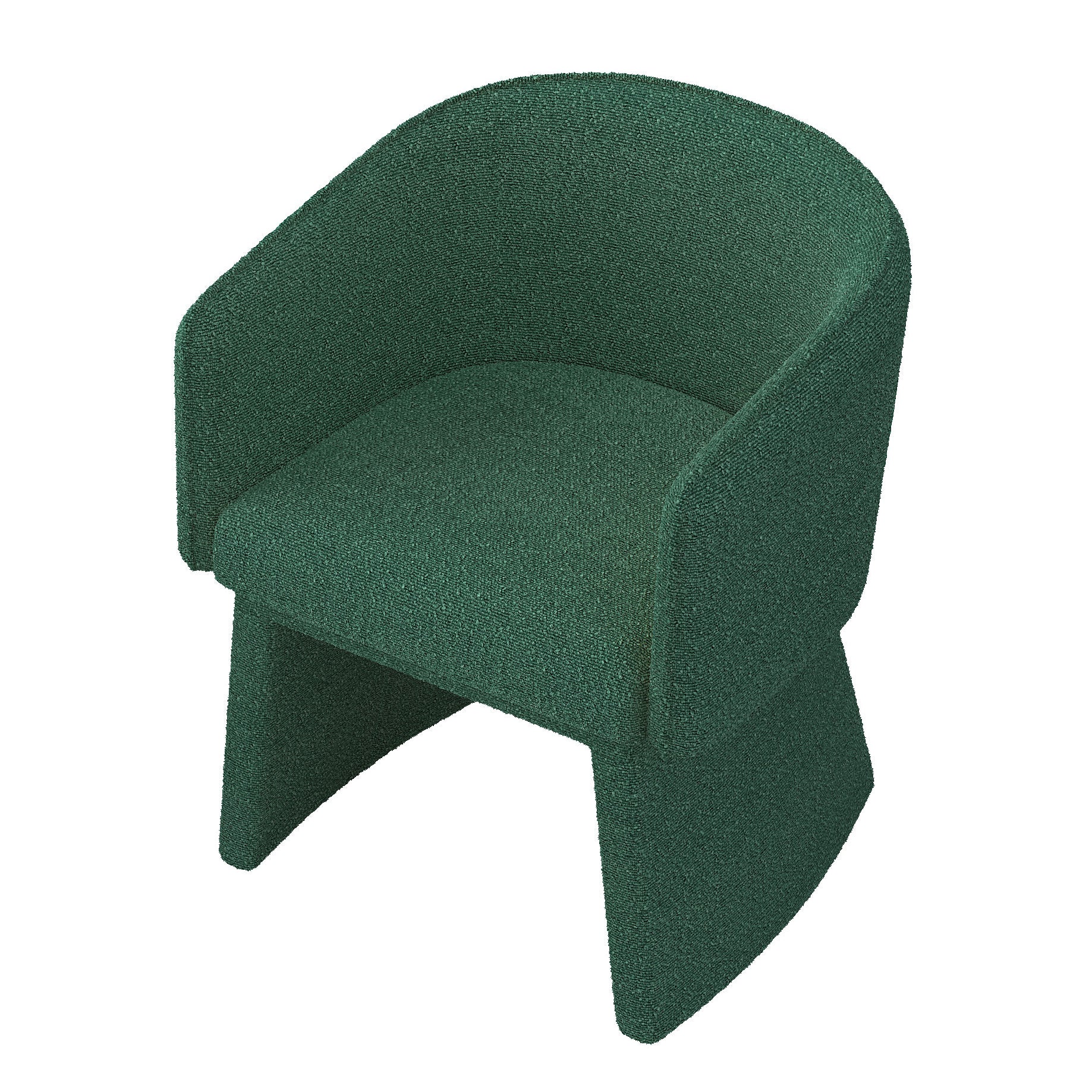 Modern style simple and elegant chair, green leisure chair, suitable for dining/bedroom/living room/reception desk (assembly required)-Green