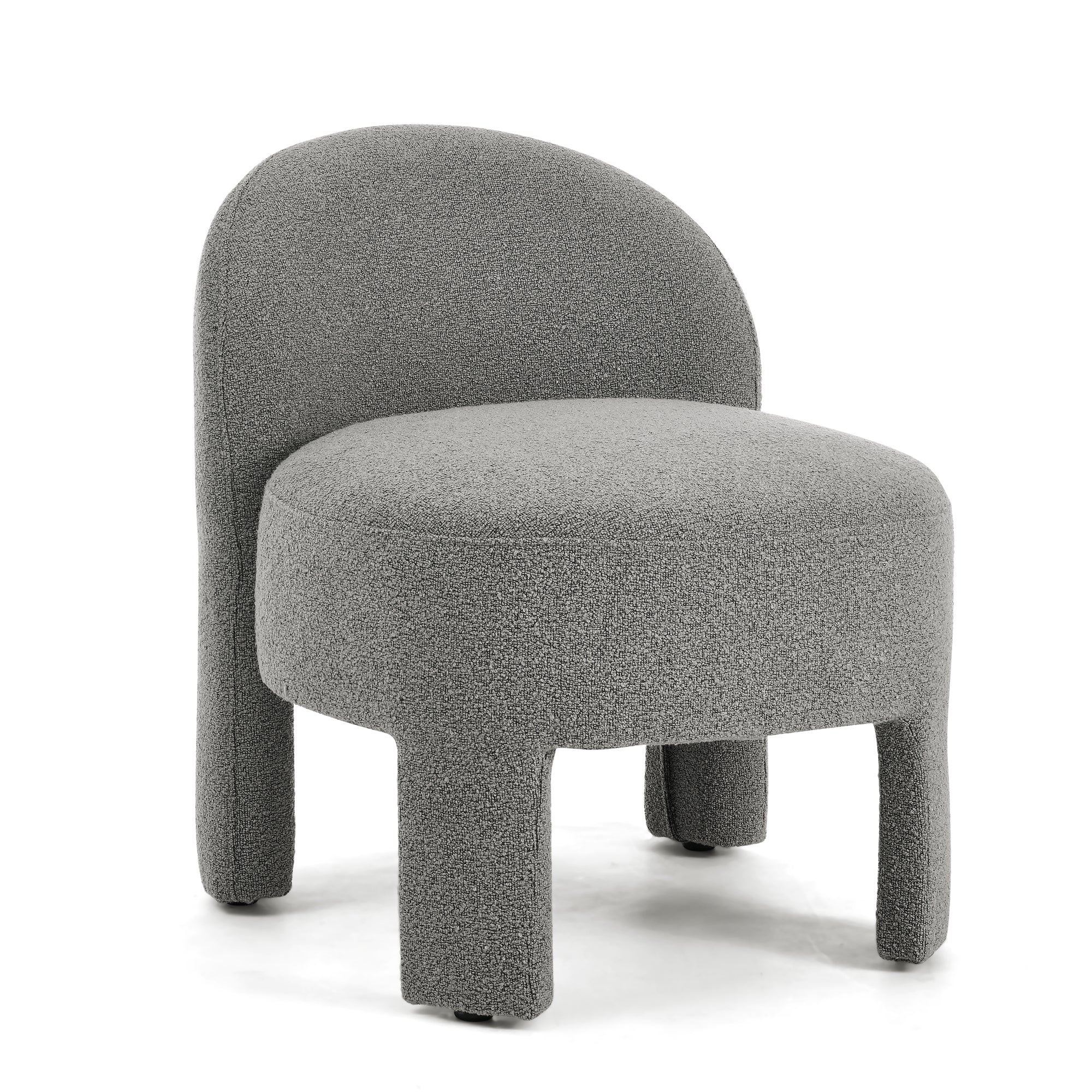 Hoop gauze lounge chair with sof cushion and backrest, need to be assembled, suitable for living room'bedroomldining room---GREY(24.5"28.75"28.75")