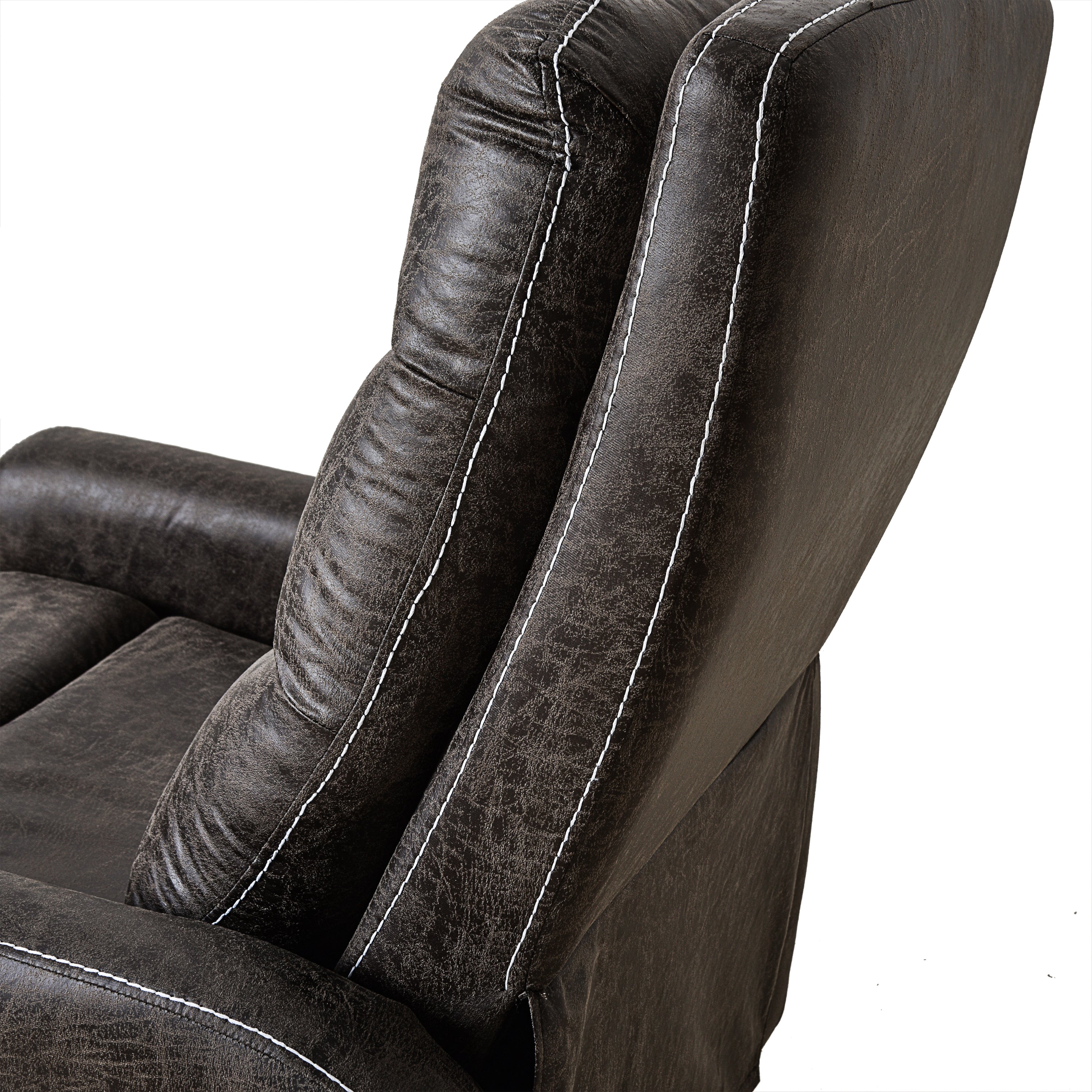 Swivel Rocker Recliner Chair, Manual Glider for Nursery – Brown