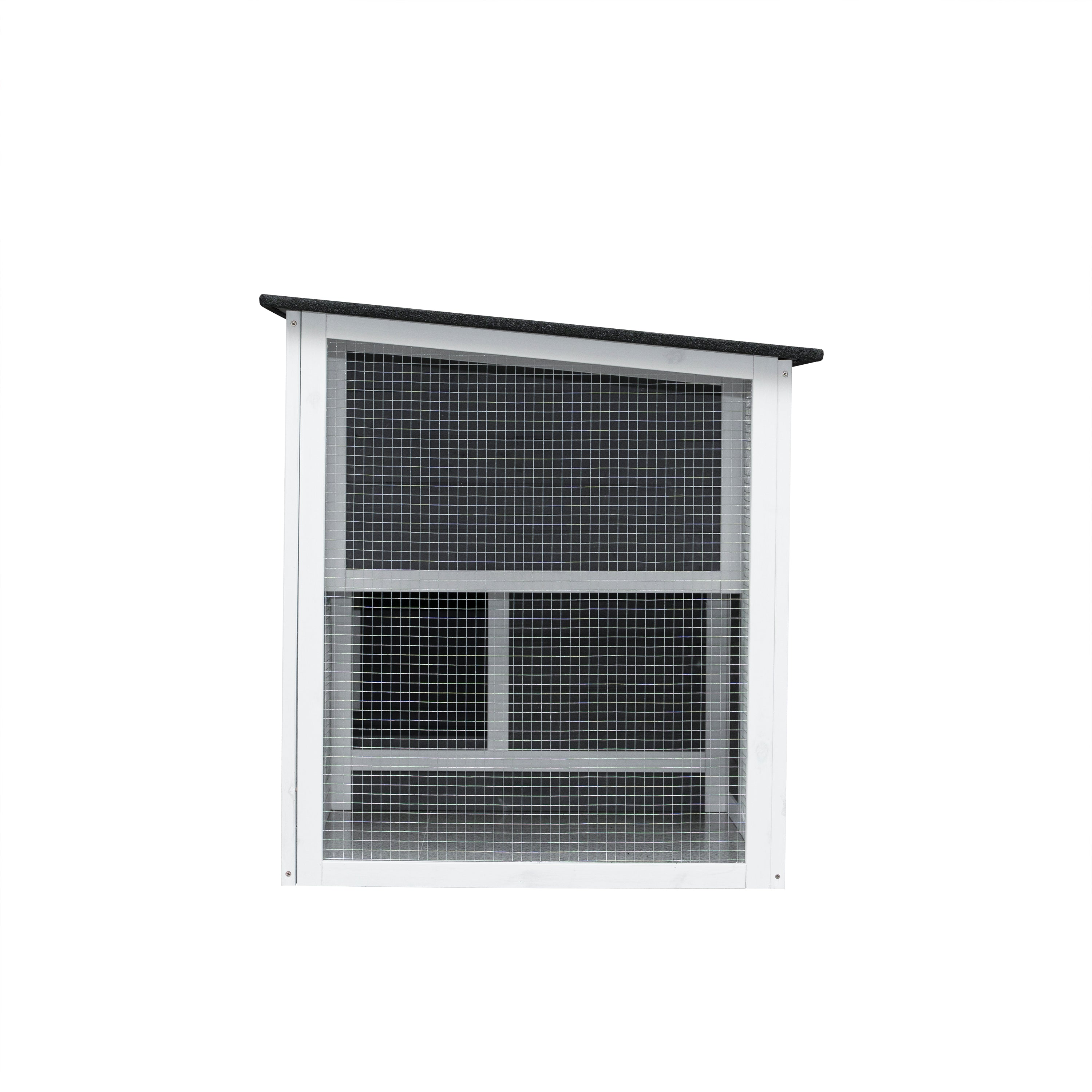 Outdoor & Indoor Poultry Cage, Wooden Chicken Coop with Running Area