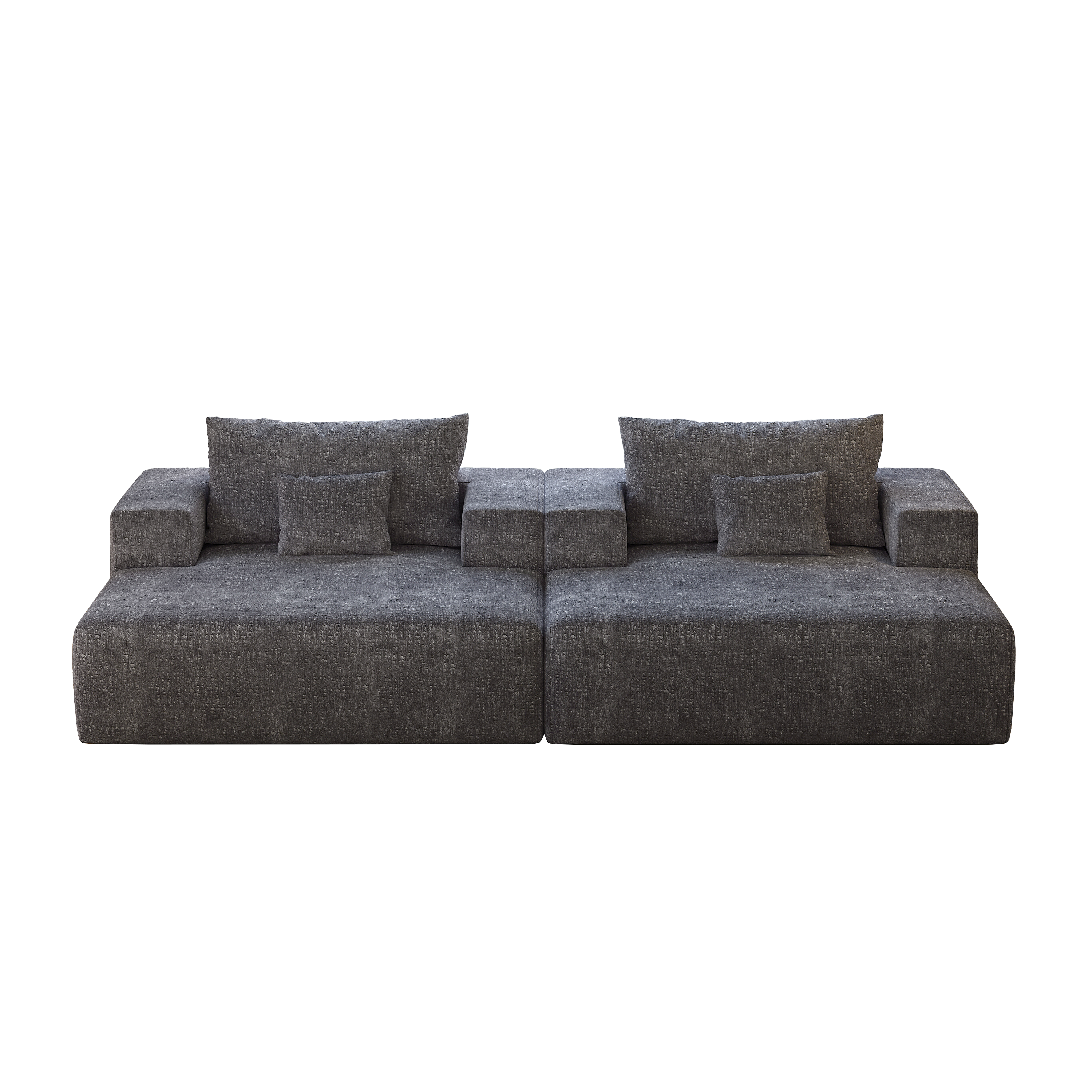 55-inch Chenille Sponge Sofa Lounge Chair,No Assembly Required,Fluffy Modern Sleeper Chair for Indoor Living Room Bedroom