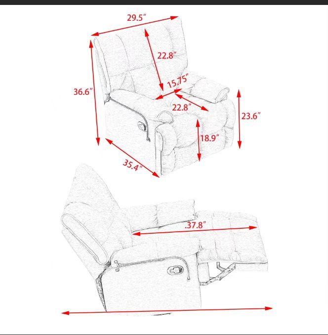 Single chair Gray comfortable seat, the seat is soft and comfortable, suitable for small living room space single sofa