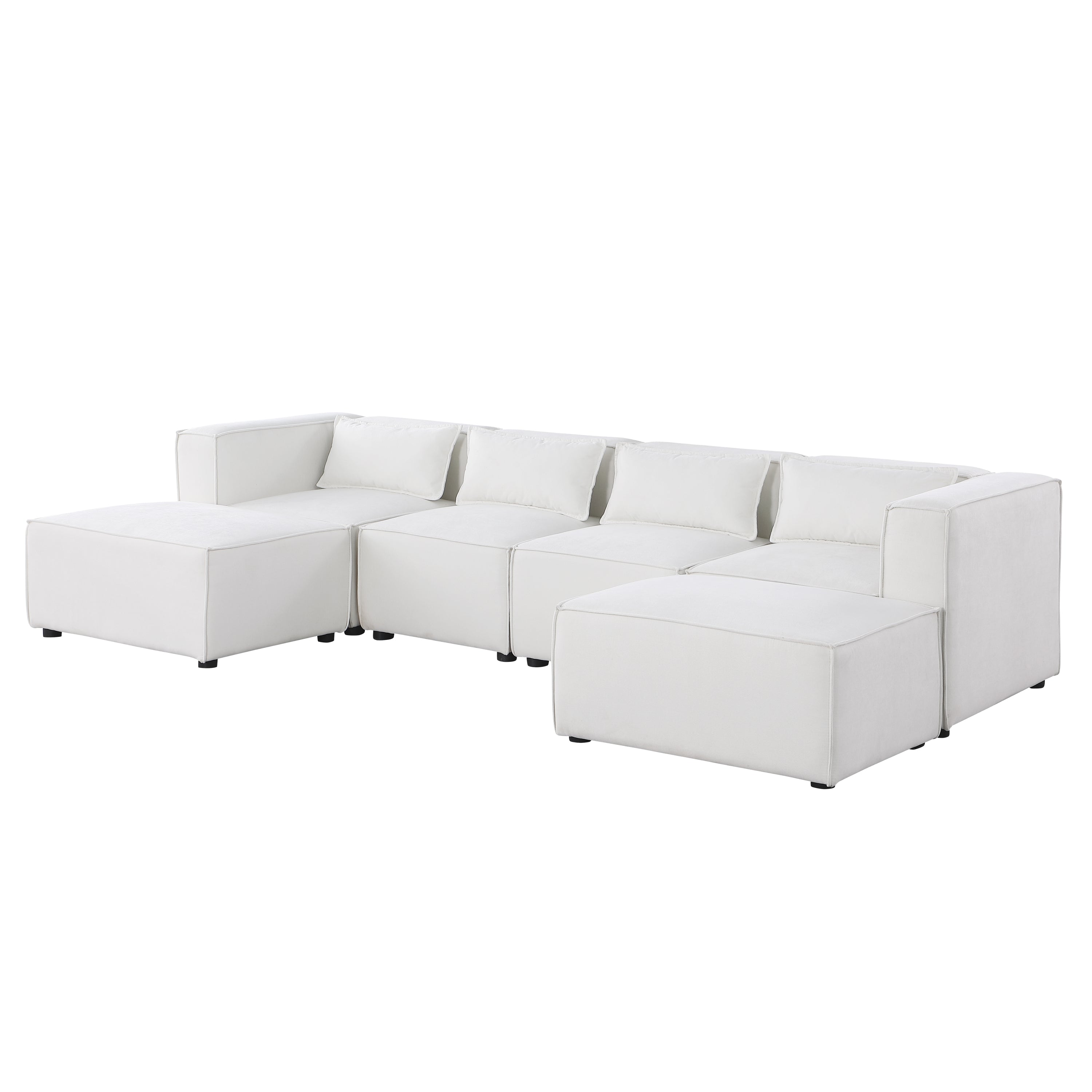 modular sofa  BEIGE  chenille fabric,  simple and grand, the seat and back is very soft. this is also a KNOCK DOWN sofa